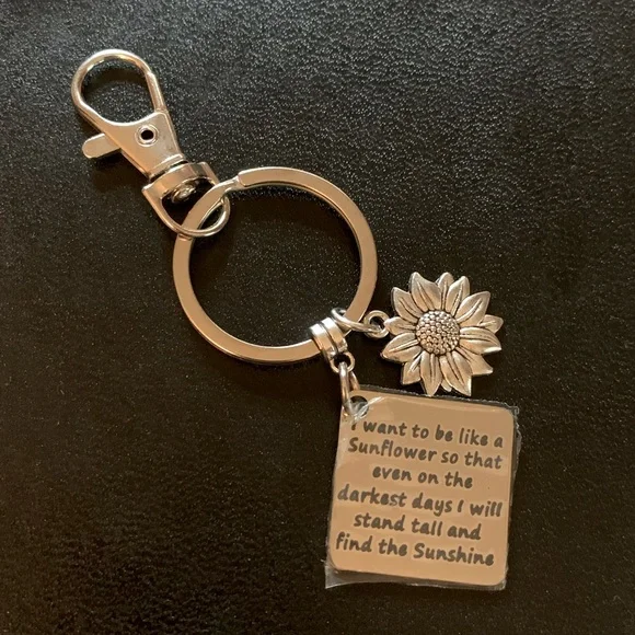 NWT Sunflower Bag Charm / Key Ring - Picture 4 of 6